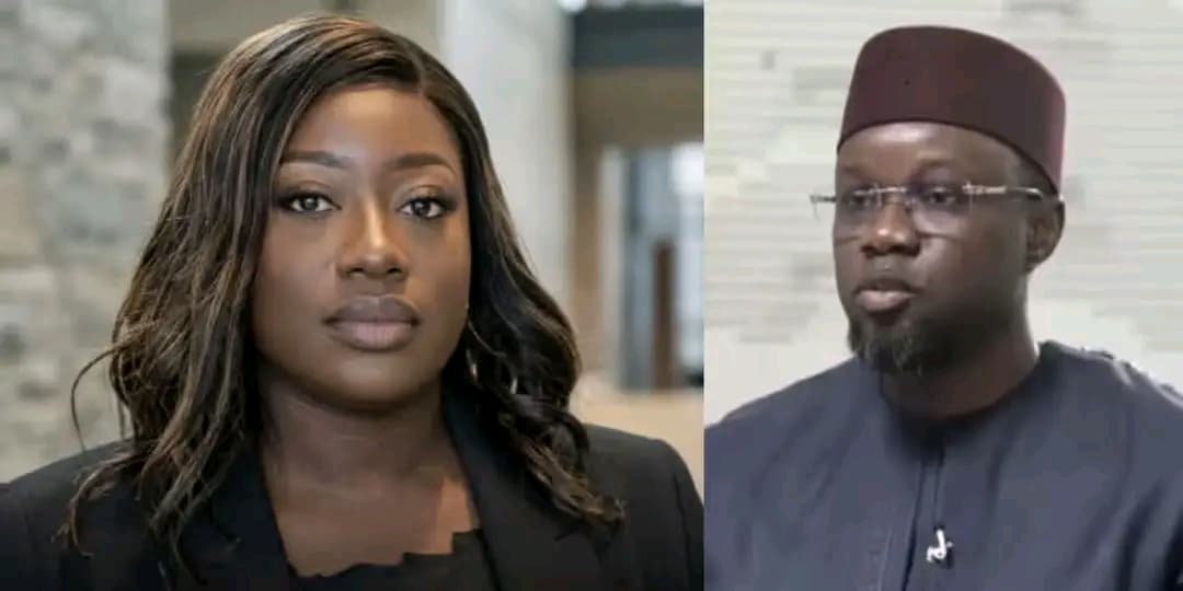 Khardiata TANDIAN à gauche et Ousmane SONKO