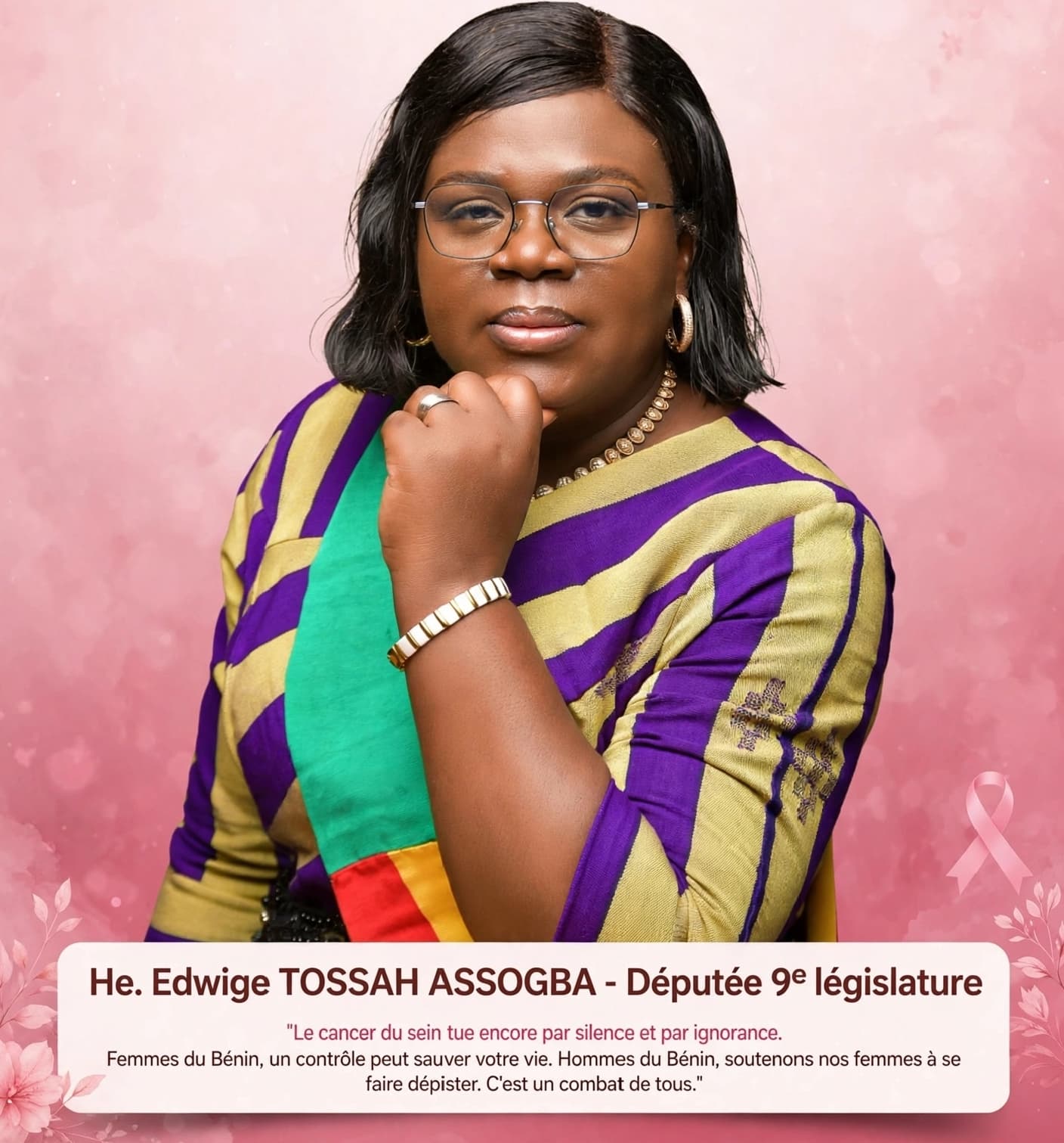 Cancer du sein : l'ex députée Edwige Tossah Assogba interpelle les hommes