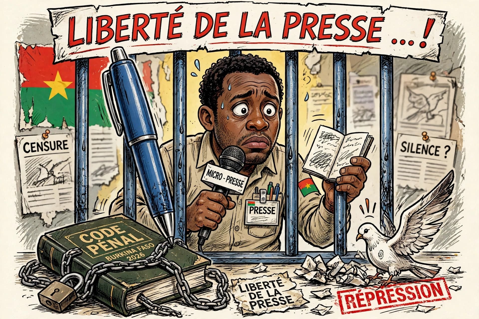 Burkina-Faso : la prison de nouveau ouverte pour les journalistes
