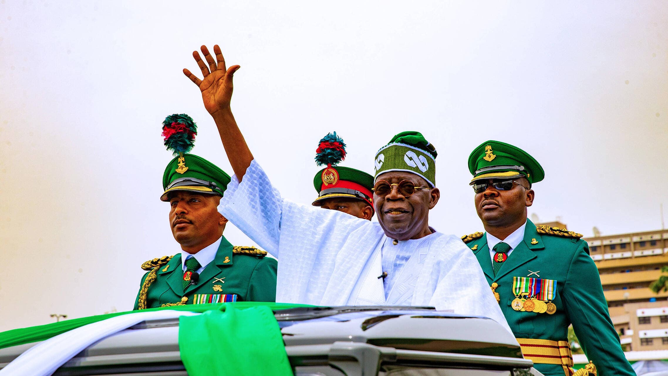 Président Bola Tinubu lors d'une manifestation officielle